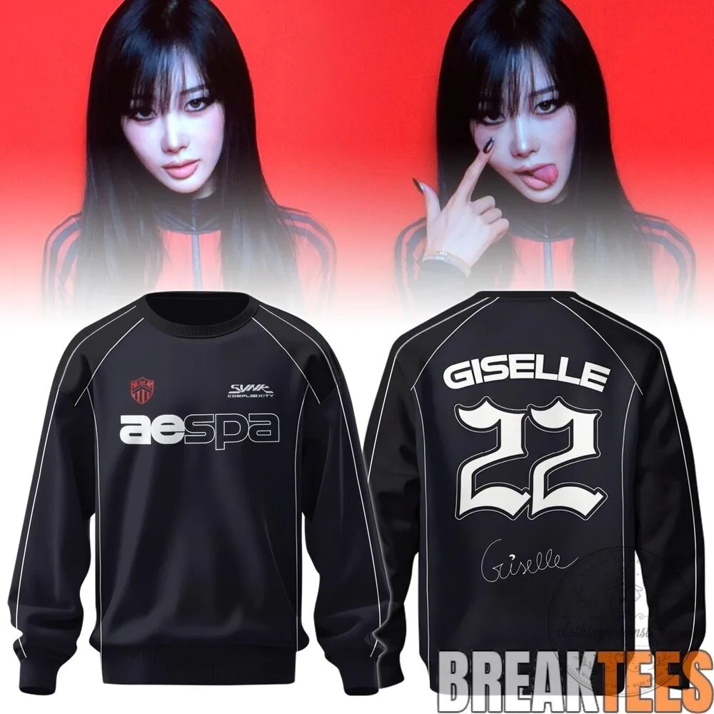 Aespa Giselle Synk Complexity Tour Black Sweatshirt