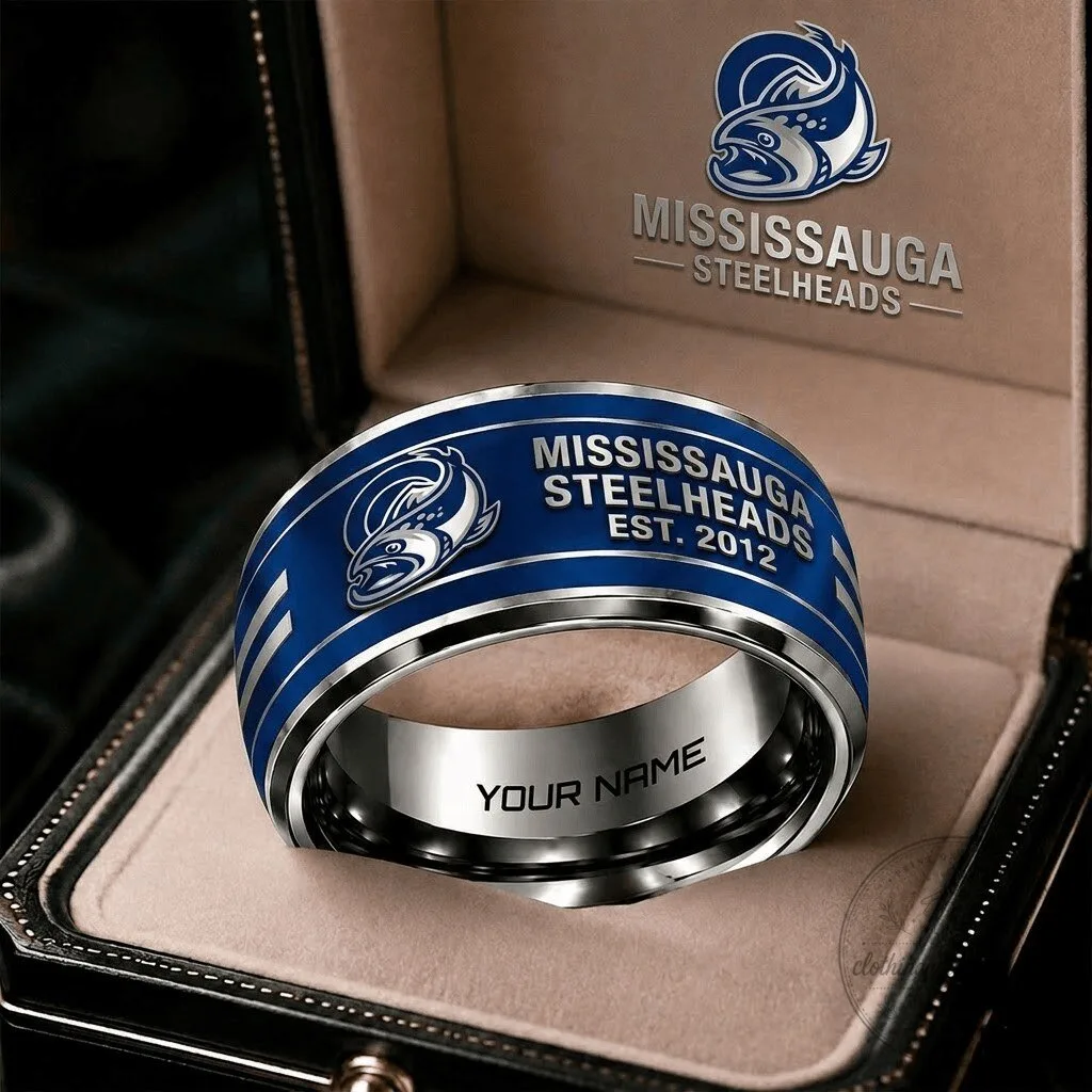 Mississauga Steelheads Ontario Hockey League Personalized Ring 5 Mississauga Steelheads Ontario Hockey League Personalized Ring