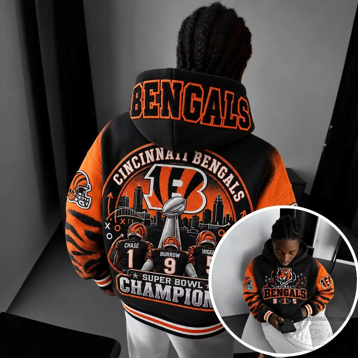 Cincinnati Bengals Super Bowl Champions Football Team Hoodie