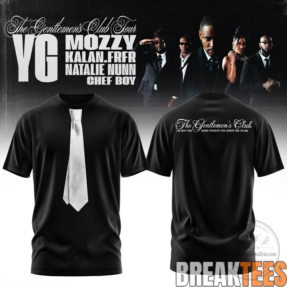 YG The Gentlemen's Club Tour 2026 Concert Music Fan T-Shirt 11 YG The Gentlemen