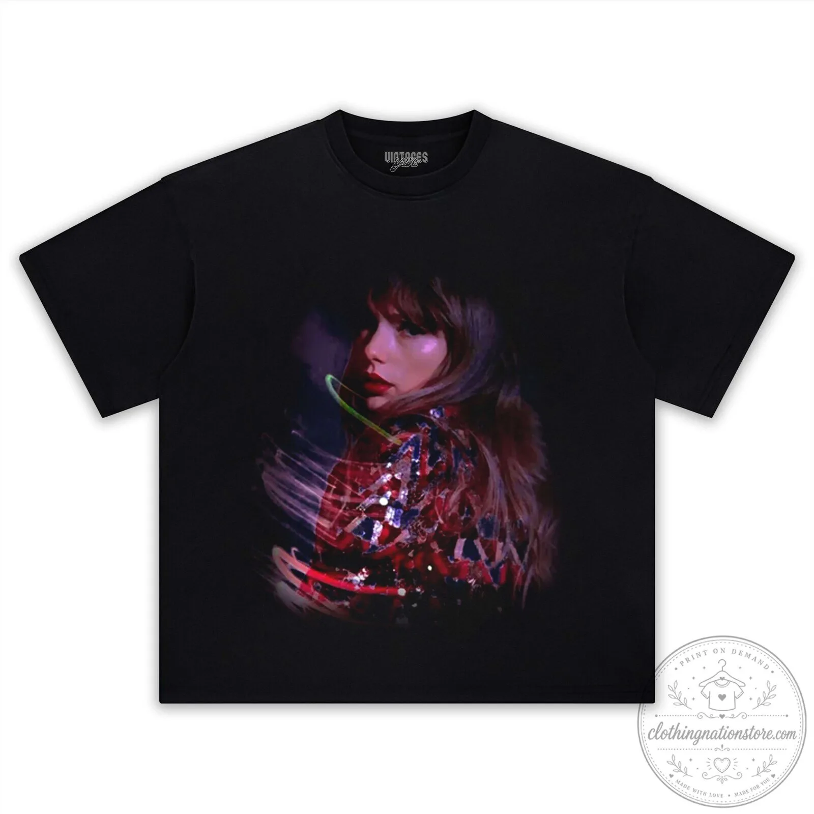 Taylor Swift The Eras Tour Black Graphic T-Shirt 10 Taylor Swift The Eras Tour Black Graphic T-Shirt