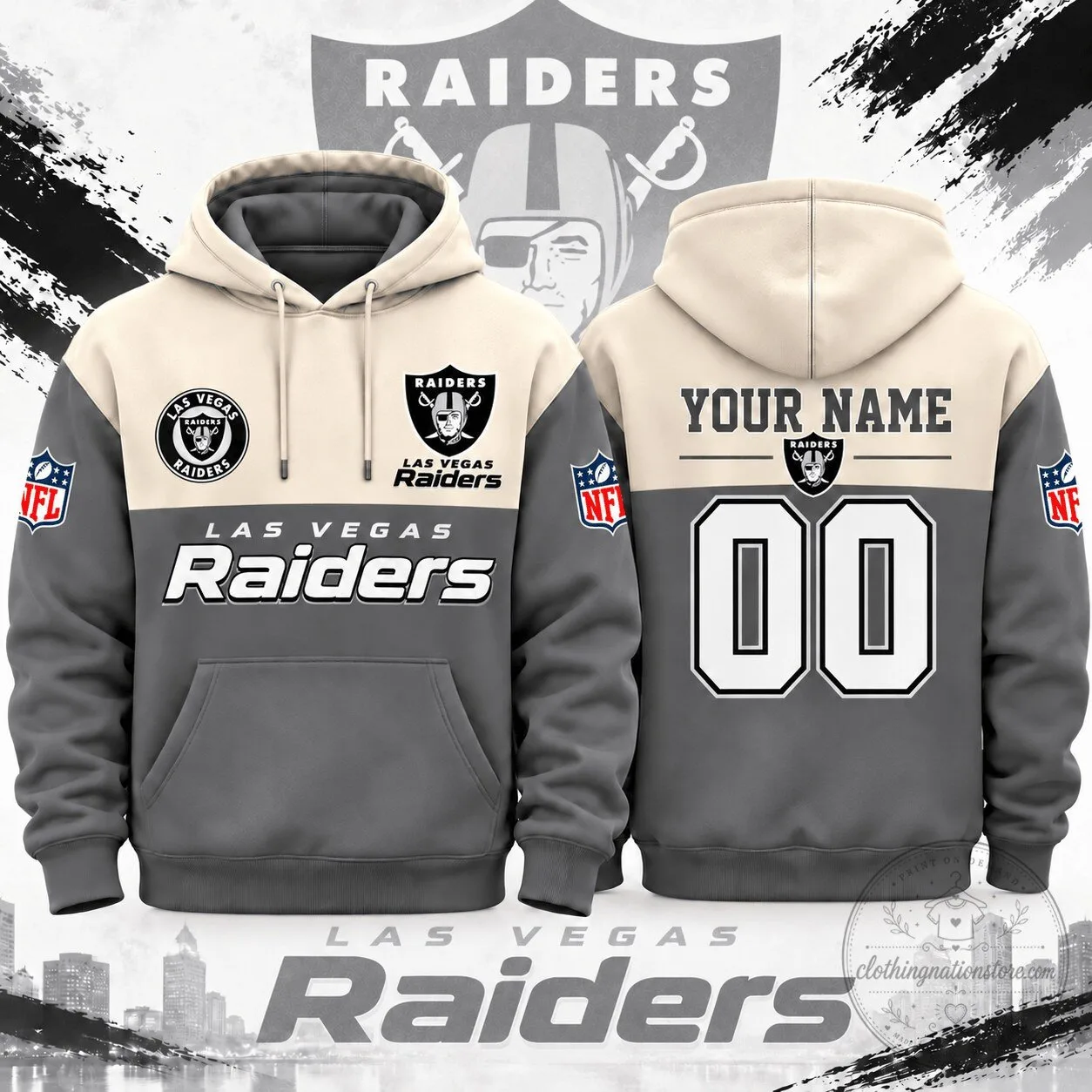 Las Vegas Raiders NFL Football Team Personalized Pullover Hoodie