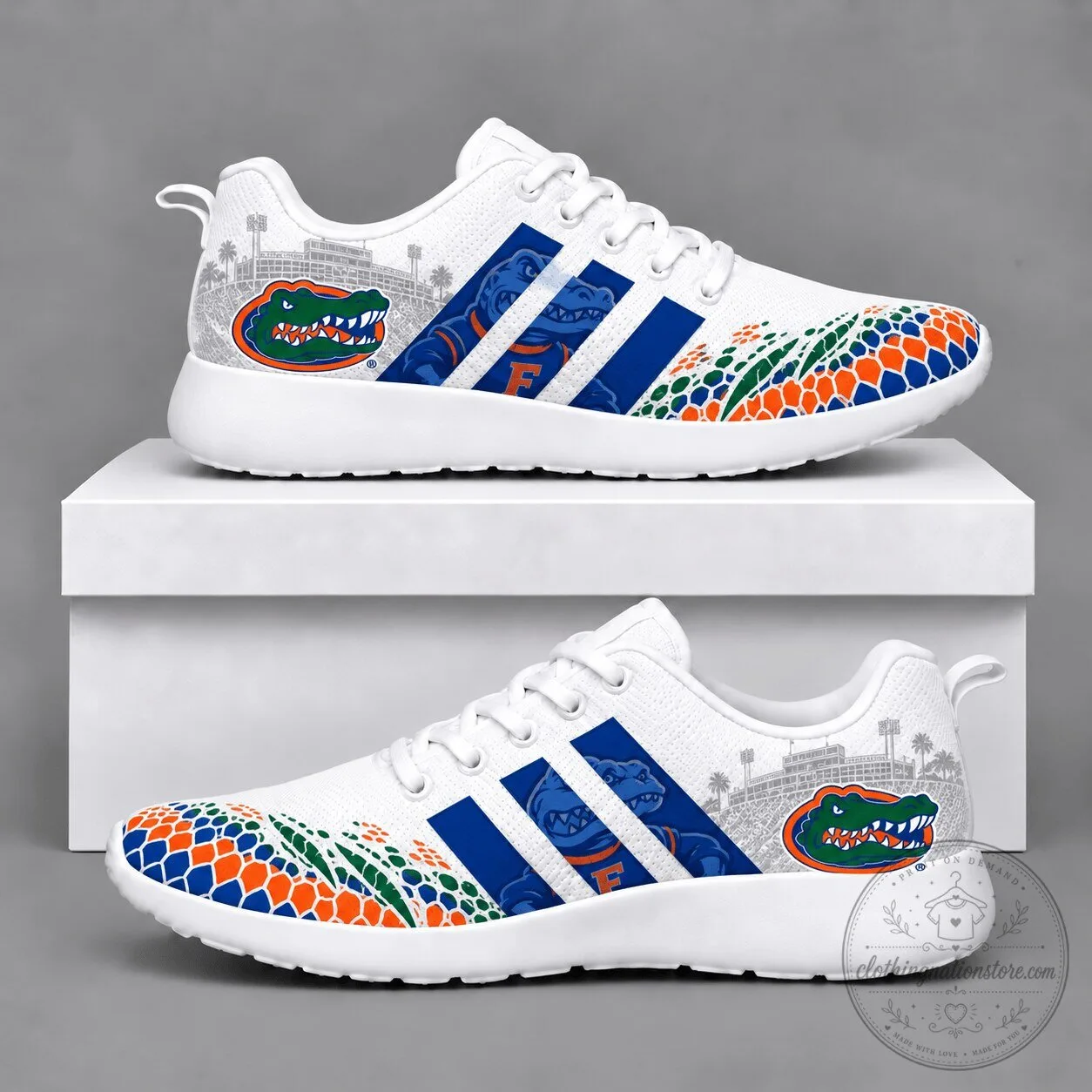 Florida Gators Mascot University of Florida Running Shoes 5 Florida Gators Mascot University of Florida Running Shoes