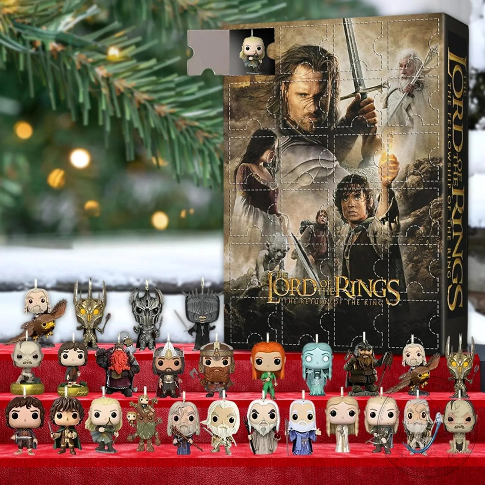 Lord of the Rings Advent Calendar with Funko Pop Mini Figures Christmas Gift