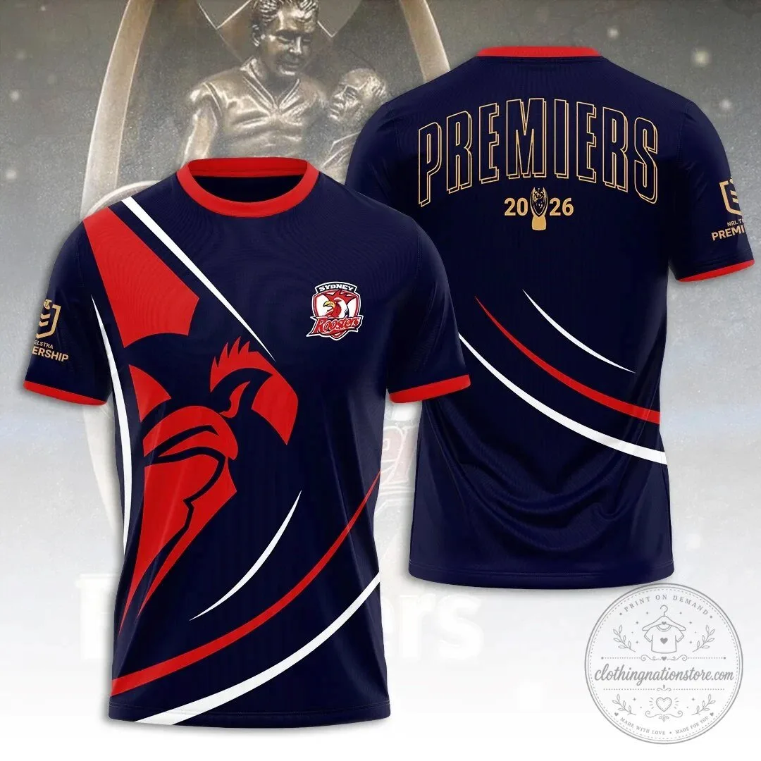2026 National Rugby League Football Jersey - Sydney Roosters Champions