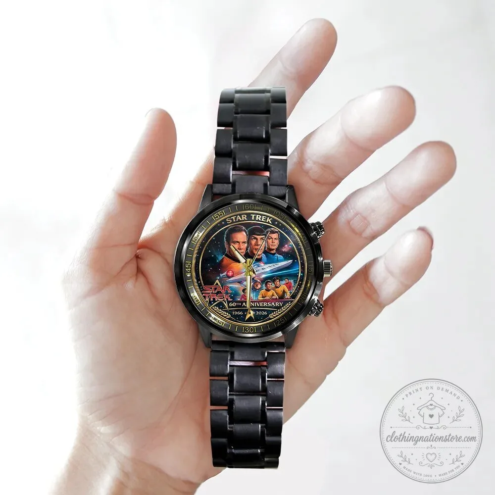 Black Stainless Steel Watch for Star Trek's 60th Anniversary 9 Black Stainless Steel Watch for Star Trek
