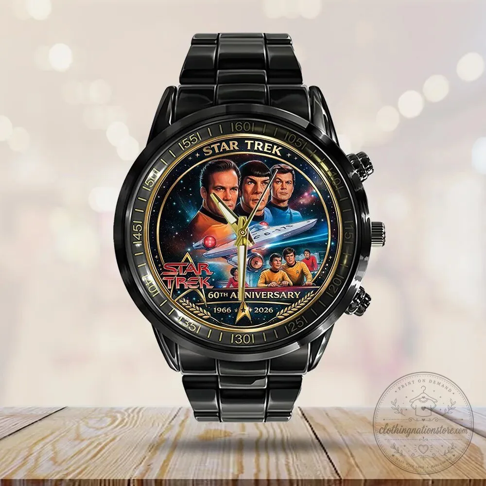 Black Stainless Steel Watch for Star Trek's 60th Anniversary 10 Black Stainless Steel Watch for Star Trek