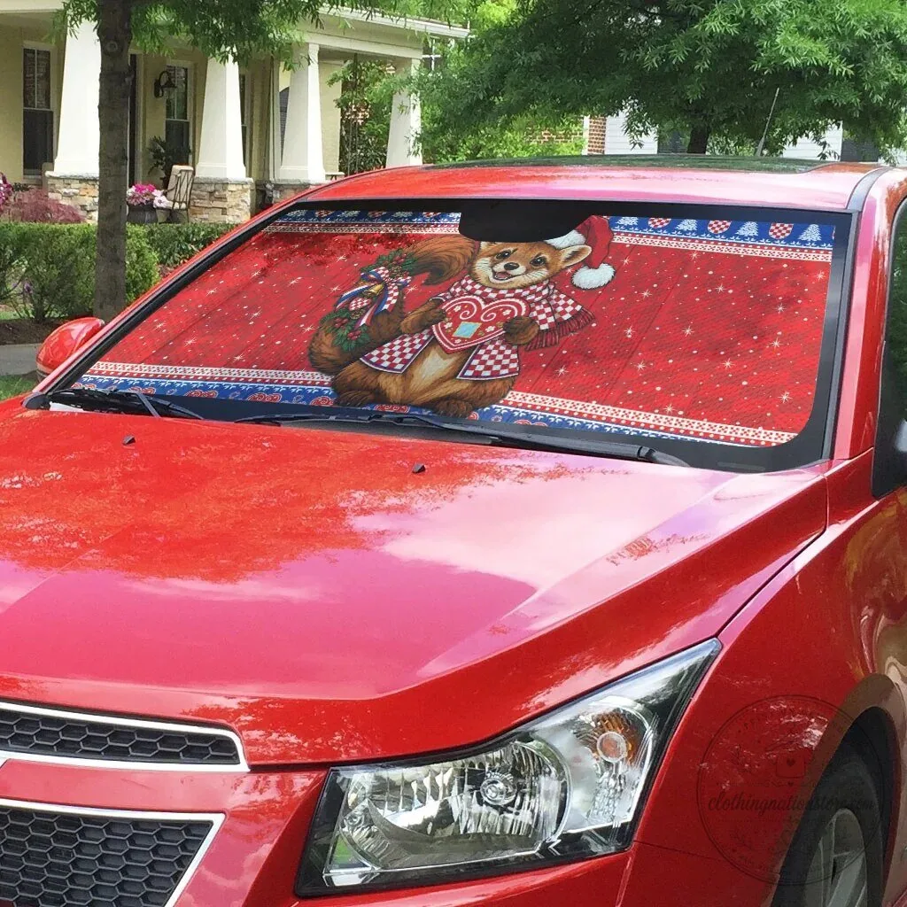 Croatian Christmas Kuna Licitar Heart Car Sun Shade for Auto Windshield 8 Croatian Christmas Kuna Licitar Heart Car Sun Shade for Auto Windshield
