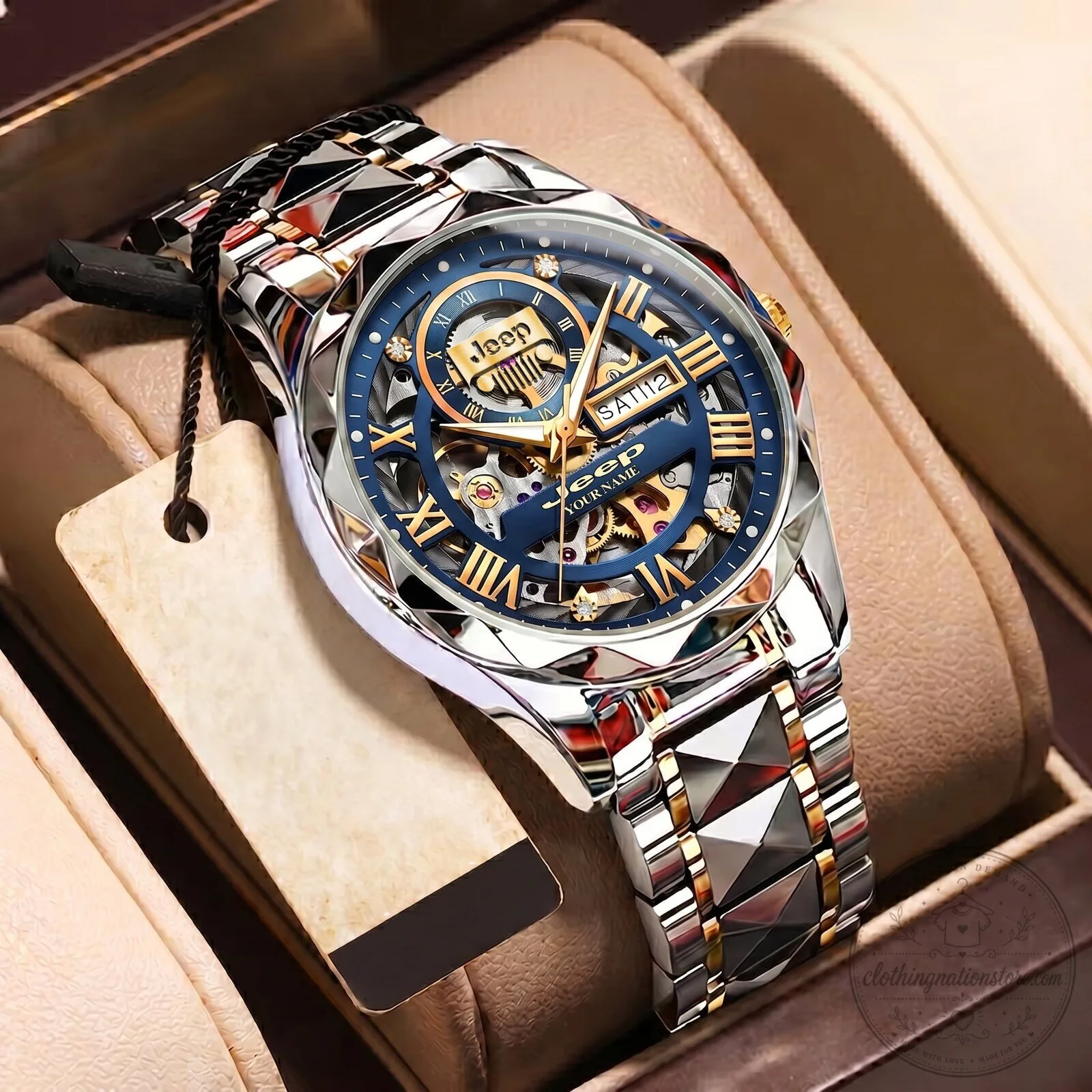 Jeep Custom Name Elegant Fashion Design Automatic Mechanical Watch